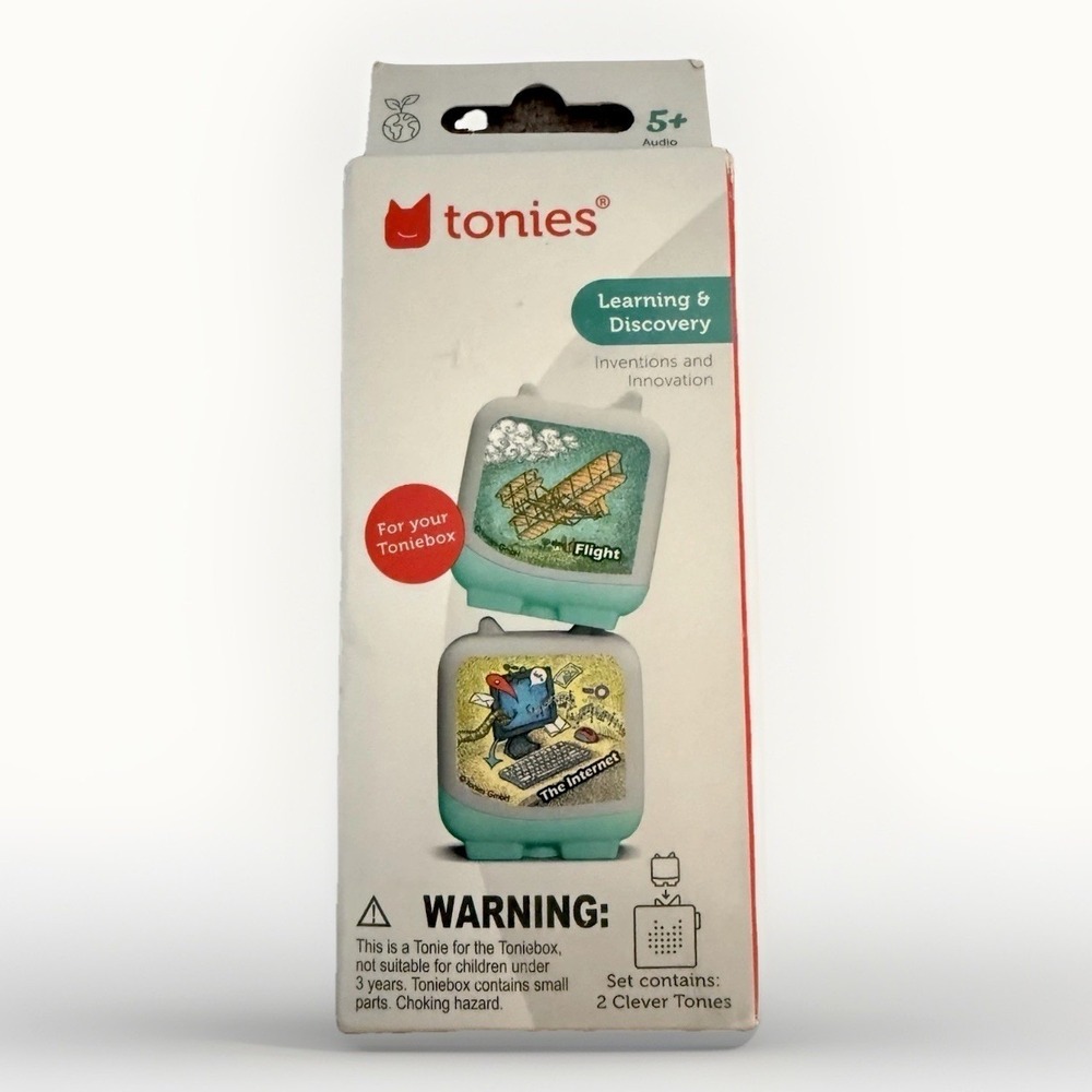 Tonies Clever Tonies Kids OS NWT Inventions and Innovation 2-Pack Audio Set